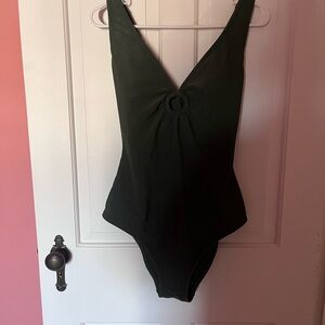 Dark Green One-Piece Swimsuit